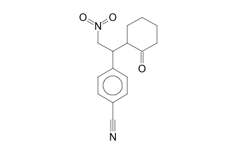 4-[2-Nitro-1-(2-oxocyclohexyl)ethyl]benzonitrile