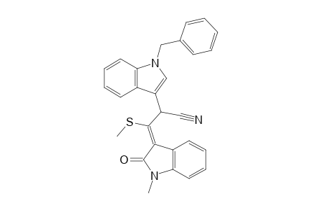 3-[2-(N-Benzylindol-3-yl)-2-cyano-1-methylthio]ethylidene-2,3-dihydro-1-methyl-2-oxoindole