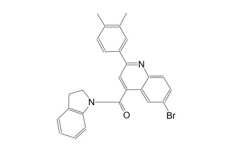 6-bromo-4-(2,3-dihydro-1H-indol-1-ylcarbonyl)-2-(3,4-dimethylphenyl)quinoline