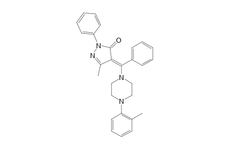 5-METHYL-2-PHENYL-4-[(Z)-PHENYL-(4-ORTHO-TOLYLPIPERAZIN-1-YL)-METHYLENE]-2,4-DIHYDROPYRAZOL-3-ONE