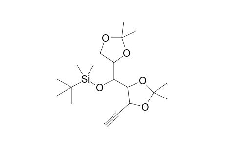 2,2-Dimethyl-4-[(2,2-dimethyl-4-ethynyl-1,3-dioxolan-5-yl)(tert-butyldimethylsiloxy)methyl]-1,3-dioxolane