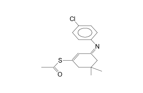 (Z)-1-ACETHYLTHIO-3-(4-CHLOROPHENYLIMINO)-5,5-DIMETHYL-1-CYCLOHEXENE