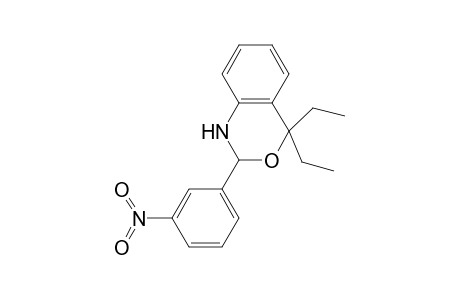 4,4-Diethyl-2-(3-nitrophenyl)-1,4-dihydro-2H-3,1-benzoxazine