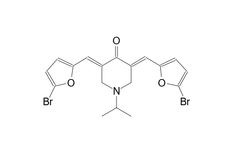 (3E,5E)-3,5-bis[(5-bromo-2-furyl)methylene]-1-isopropyl-4-piperidinone