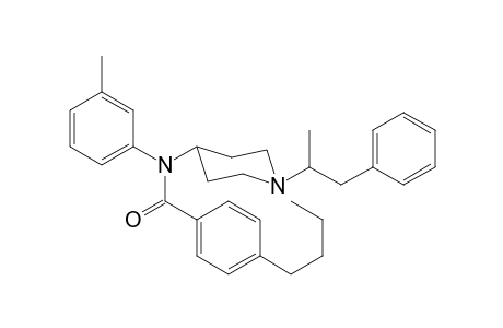 N-3-Methylphenyl-N-[1-(1-phenylpropan-2-yl)piperidin-4-yl]-4-butylbenzamide