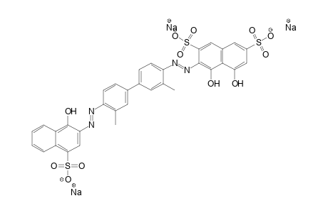 2,7-Naphthalenedisulfonic acid, 4,5-dihydroxy-3-[[4'-[(1-hydroxy-4-sulfo-2-naphthalenyl)azo]-3,3'-dimethyl[1,1'-biphenyl]-4-yl]azo]-, trisodium salt