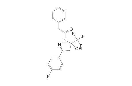 3-(4-fluorophenyl)-1-(phenylacetyl)-5-(trifluoromethyl)-4,5-dihydro-1H-pyrazol-5-ol