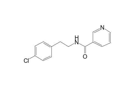 Pyridine-3-carboxamide, N-[2-(4-chlorophenyl)ethyl]-