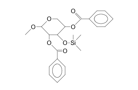 Methyl-2,4-di-O-benzoyl-3-O-trimethylsilyl.beta.-D-xylopyranosid