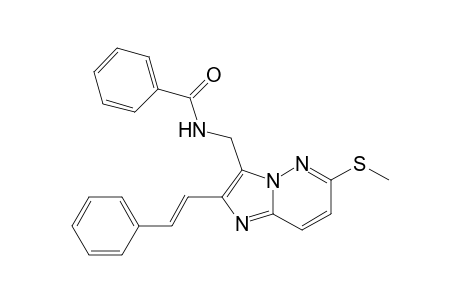 N-[[6-(methylthio)-2-[(E)-2-phenylethenyl]-3-imidazo[1,2-b]pyridazinyl]methyl]benzamide