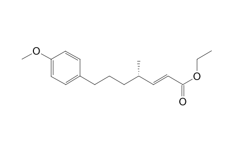 ethyl (E,4S)-7-(4-methoxyphenyl)-4-methyl-hept-2-enoate