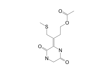 3-(3-Acetoxy-1-((methylthio)methyl)propylidene)-2,5-piperazinedione