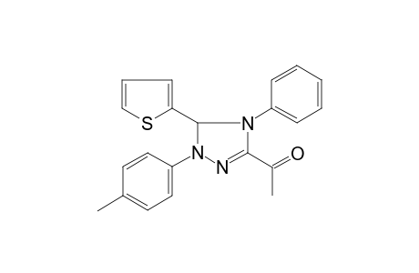 Ethanone, 1-[4,5-dihydro-1-(4-methylphenyl)-4-phenyl-5-(2-thienyl)-1H-1,2,4-triazol-3-yl]-