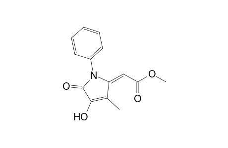 (E)-3-Hydroxy-5-(methoxycarbonylmethylidene)-4-methyl-1-phenyl-2,5-dihydropyrrol-2-one