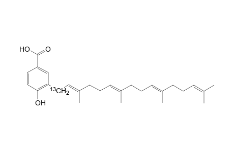 (2'E,6'E,10'E)-3-[1'-13C]Geranylgeranyl-4-hydroxybenzoic acid