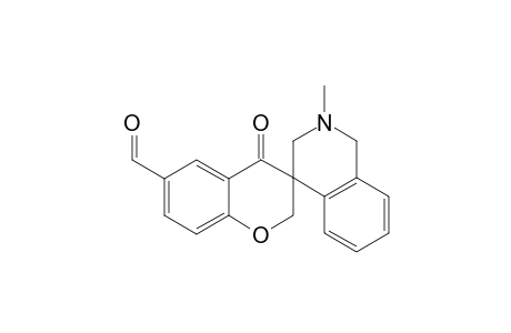 2'-methyl-4-oxo-2',3'-dihydro-1'H-spiro[chroman-3,4'-isoquinoline]-6-carbaldehyde