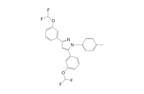 3,5-bis[3-(difluoromethoxy)phenyl]-1-(4-methylphenyl)-1H-pyrazole