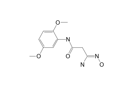 Propanamide, 3-amino-N-(2,5-dimethoxyphenyl)-3-(hydroxyimino)-