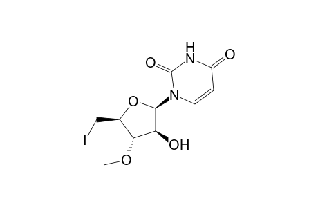 1-(5-Deoxy-5-iodo-3-O-methyl-,beta.D-arabinofuranosyl)uracil