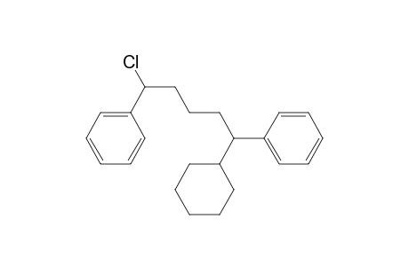 (1-chloranyl-5-cyclohexyl-5-phenyl-pentyl)benzene