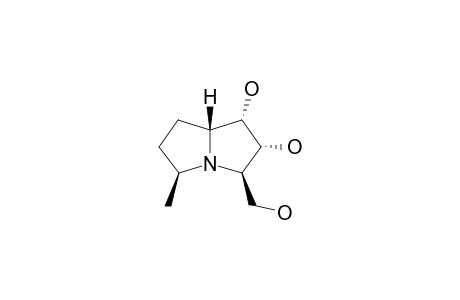 HYACINTHACINE-A7;(1S*,2R*,3R*,5S*,7A*R)-1,2-DIHYDROXY-3-HYDROXYMETHYL-5-METHYLPYRROLIZIDINE