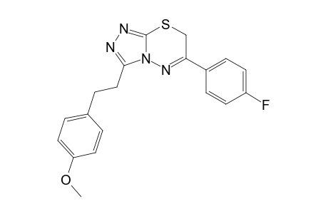 3-[2-(4-Methoxyphenyl)ethyl]-6-(4-fluorophenyl)-7H-1,2,4-triazolo[3,4-b]-1,3,4-thiadiazine
