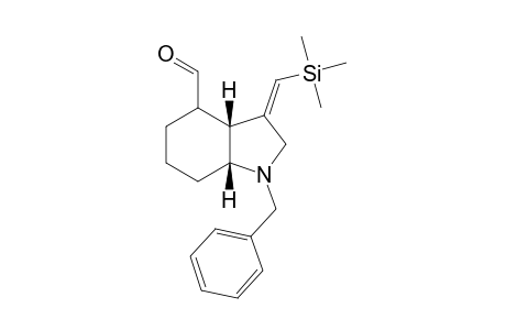 (3aR*,7aR*)-1-Benzyl-4-formyl-3-((Z)-(trimethylsilyl)methyleneperhydroindole