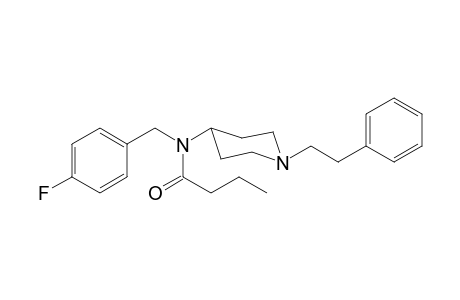 N-(4-Fluorobenzyl)-N-(1-(2-phenylethyl)-4-piperidyl)butyramide