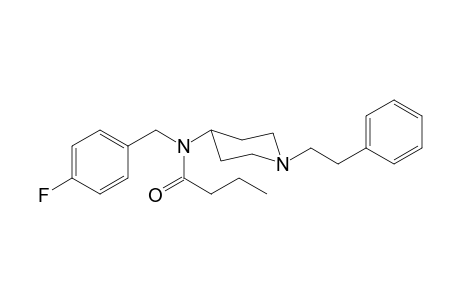 N-(4-Fluorobenzyl)-N-(1-(2-phenylethyl)-4-piperidyl)butyramide