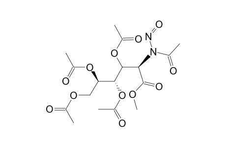 D-Gluconic acid, 2-(acetylnitrosoamino)-2-deoxy-, methyl ester, 3,4,5,6-tetraacetate