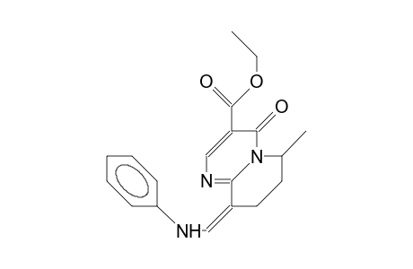 (Z)-9-(Phenylamino-methylene)-3-carboxyethyl-6-methyl-6,7,8,9-tetrahydro-4H-pyrido(1,2-A)pyrimidin-4-one