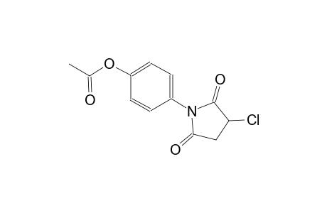 2,5-pyrrolidinedione, 1-[4-(acetyloxy)phenyl]-3-chloro-