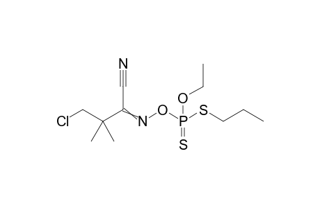 4-Oxa-6-thia-3-aza-5-phosphanon-2-enenitrile, 2-(2-chloro-1,1-dimethylethyl)-5-ethoxy-, 5-sulfide