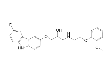 1-(6-Fluoro-9H-carbazol-3-yloxy)-3-{[2-(2-methoxyphenoxy)ethyl]amino}-2-propanol