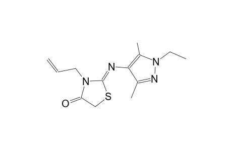 (2Z)-3-allyl-2-[(1-ethyl-3,5-dimethyl-1H-pyrazol-4-yl)imino]-1,3-thiazolidin-4-one