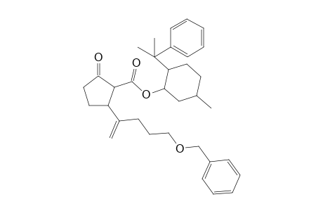 2-[1'-(3"-Benzyloxy)propyl]vinyl]-5-oxocyclopentane-1-carboxylic Acid - 5"'-Methyl 2"'-(1-methyl-11-phenylethyl)cyclohexyl Ester