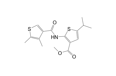 methyl 2-{[(4,5-dimethyl-3-thienyl)carbonyl]amino}-5-isopropyl-3-thiophenecarboxylate