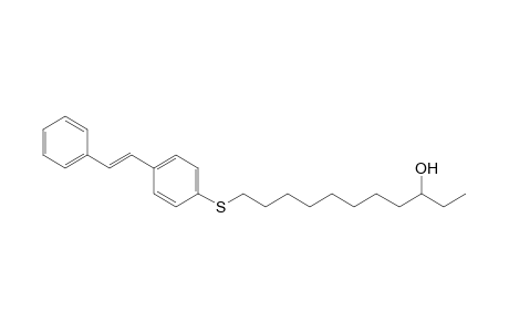 11-[4-[(E)-styryl]phenyl]sulfanylundecan-3-ol