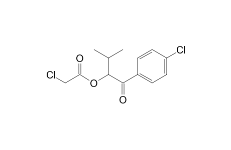 2-(.alpha.-Chloroacetoxy)-1-(4-chloroylphenyl)-3-methyl-1-butanone