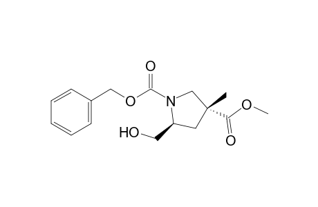 (2S,4R)-1-benzyloxycarbonyl-2-hydroxymethyl-4-methoxycarbonyl-4-methylpyrrolidine