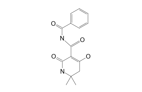N-BENZOYL-1,2,5,6-TETRAHYDRO-4-HYDROXY-6,6-DIMETHYL-2-OXOPYRIDINE-3-CARBOXAMIDE
