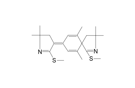 8-[5,5-dimethyl-2-(methylsulfanyl)-4,5-dihydro-3H-pyrrol-3-ylidene]-3,3,6,10-tetramethyl-1-(methylsulfanyl)-2-azaspiro[4.5]deca-1,6,9-triene