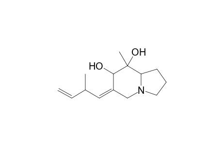 6-Methyl-6,7-dihydroxy-8-(2'-methyl-3'-butenylidene)-1-azabicyclo[3.4.0]nonane