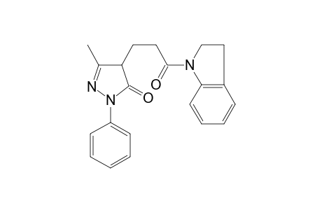 4-[3-(2,3-dihydro-1H-indol-1-yl)-3-oxopropyl]-5-methyl-2-phenyl-2,4-dihydro-3H-pyrazol-3-one