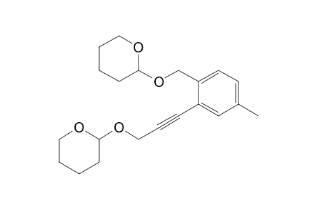 Tetrahydro-2-{[3-(5-methyl-2-{[(tetrahydro-2H-pyran-2-yl)oxy]methyl}phenyl)-2-propynyl]oxy}-2H-pyran