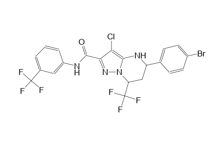 5-(4-bromophenyl)-3-chloro-7-(trifluoromethyl)-N-[3-(trifluoromethyl)phenyl]-4,5,6,7-tetrahydropyrazolo[1,5-a]pyrimidine-2-carboxamide