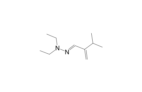 Butanal, 3-methyl-2-methylene-, diethylhydrazone