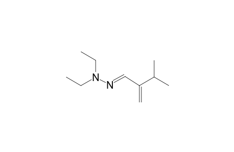 Butanal, 3-methyl-2-methylene-, diethylhydrazone