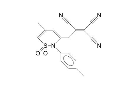 N-(4-Tolyl)-2-methyl-4-(2,3,3-tricyano-prop-2-en-1-ylidene)-but-2-ene-1,4-sultame