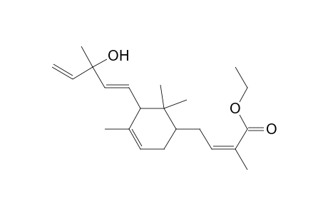 2-Butenoic acid, 4-[5-(3-hydroxy-3-methyl-1,4-pentadienyl)-4,6,6-trimethyl-3-cyclohexen-1-yl]-2-methyl-, ethyl ester